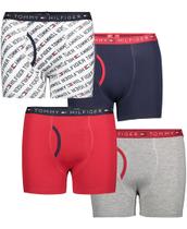 Cueca Boxer Tommy Hilfiger Infantil (6-7 anos) - Pacote com 4