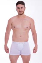 Cueca boxer viscolycra lisa - Kit com 2 unidades (cores variadas)