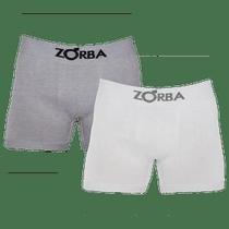 Cueca Boxer Zorba 781 Algodão sem Costura Kit com 2 unidades