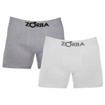 Cueca Boxer Zorba 781 Algodão sem Costura Kit com 2 unidades