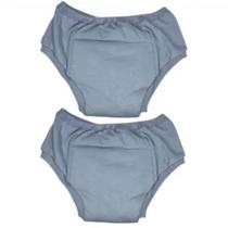 Cueca Calcinha Treinamento Desfralde Juvenil Kit 2und Cinza