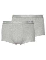 Cueca Calvin Klein Low Rise Trunk Print Cinza Mescla Pack 2UN