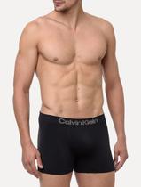 Cueca Calvin Klein Low Rise Trunk Sem Costura Preta Pack 3UN
