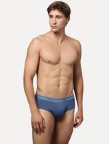 Cueca Calvin Klein Underwear Trunk Modal Logo Azul Médio 1UN Tamanho:S/P