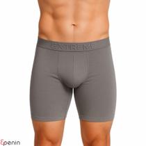 Cueca Ciclista Boxer Microfibra Comprida Masculina Confortável