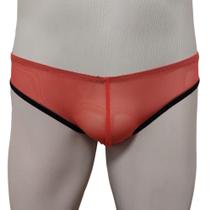 Cueca Cintura Fina Transparente Tule Vazado Coral Respirável Cuecas SexLord Underwear