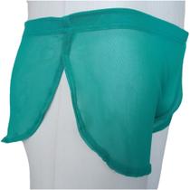 Cueca com Abertura Lateral Ultra Fina Transparente Verde SexLord