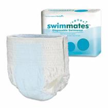 Cueca de natação unissex para adultos para contenção intestinal para companheiros de banho puxar com capa média rasgada de 80 da Principle Business Enterprises (pacote com 2)