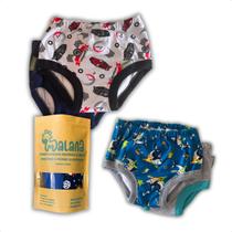 Cueca Desfralde Absorvente Diurno Malana Eco Kit 3 Peças