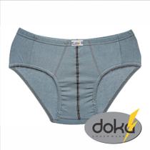 Cueca Doka Adulto com viés Kit com 3 unidades