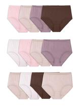 Cueca feminina de algodão Eversoft Fruit of the Loom, pacote com 12