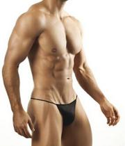 Cueca Fio Dental Masculina Transparente Elástico Roliço Tule Preto Ajustável Cuecas SexLord