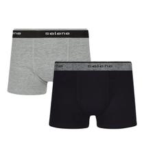 Cueca infantil boxer em cotton KIT com 2 Selene Cueca infantil boxer em cotton KIT com 2 Selene