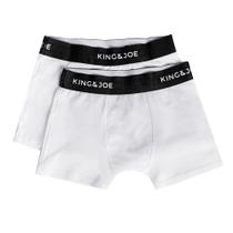 Cueca Infantil Masculina King&Joe Boxer Kit 2 Pçs Branca Cueca Infantil Masculina King&Joe Boxer Kit 2 Pçs Branca