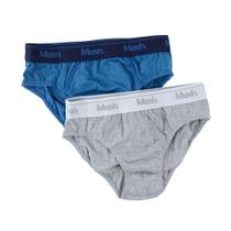 Cueca Infantil Masculina Mash Slip kit com 2 Pares - 11304