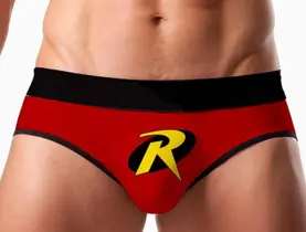 Cueca Jockstrap Batman Preta