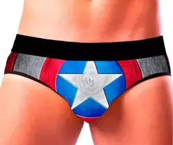 Cueca Jockstrap Batman Preta