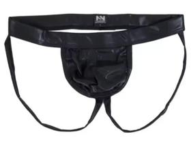 Cueca Jockstrap Esportiva Pu Sintético Preto Cueca Jockstrap Esportiva Pu Sintético Preto
