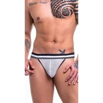 Cueca Jockstrap Fio Com Telinha Branca