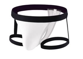 Cueca Jockstrap Sexy com Ligas e Suporte Atlético - Fio Dental Branca Cueca Jockstrap Sexy com Ligas e Suporte Atlético - Fio Dental Branca
