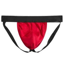 Cueca Jockstrap Sexy Suporte Atlético com Faixa Aberta - Vermelho