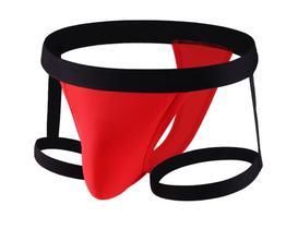 Cueca Jockstrap Vermelha com Ligas Sexy e Suporte Atlético - Fio Dental Cueca Jockstrap Vermelha com Ligas Sexy e Suporte Atlético - Fio Dental