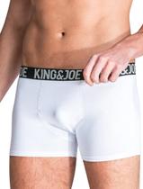 Cueca King & Joe Boxer Lisa Logo Branca Pack 2UN