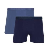 Cueca Lupo 784-088 Boxer Algodão com Elastano Kit C/2