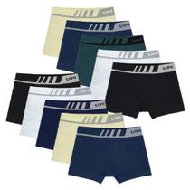 Cueca lupo boxer infantil microfibra 136 - kit 6 Cueca lupo boxer infantil microfibra 136 - kit 6