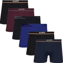 Cueca Lupo Boxer Microfibra Sem Costura 436 C/6