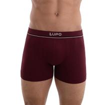 Cueca Lupo Boxer Microfibra Sem Costura Vinho