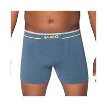Cueca Lupo Boxer Plus Sem Costura Cós Largo 17800 Azul Cueca Lupo Boxer Plus Sem Costura Cós Largo 17800 Azul