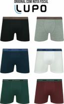 Cueca Lupo Kit 6 Peças Boxer Cotton Algodão