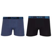 Cueca Lupo Kit com 2und boxer algodão com elastano Cueca Lupo Kit com 2und boxer algodão com elastano
