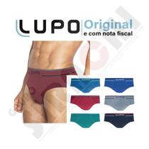 Cueca lupo slip fio texturizado microfibra 624 - kit 8 Cueca lupo slip fio texturizado microfibra 624 - kit 8