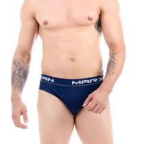 Cueca Marxan Slip em Algodão Canelado com Elástico Exposto 89 C/3