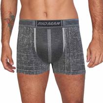 Cueca Masculina DelRio Boxer kit com 2 Peças Cinza - BX5431