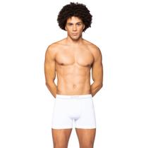 Cueca Masculina Lupo 00436 Am Boxer Branco/Preto/Cinza Cueca Masculina Lupo 00436 Am Boxer Branco/Preto/Cinza