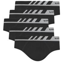 Cueca Masculina Lupo Microfibra Slip Kit Com 5 Sem Costura Cueca Masculina Lupo Microfibra Slip Kit Com 5 Sem Costura