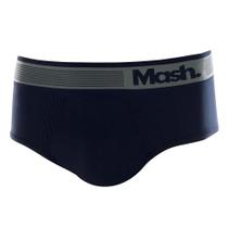 Cueca Masculina Mash Slip Microfibra Azul - 71302