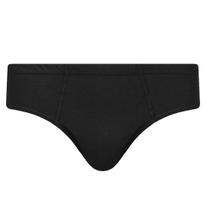Cueca Masculina Plus Algodão Slip Tradicional Preta Cueca Masculina Plus Algodão Slip Tradicional Preta