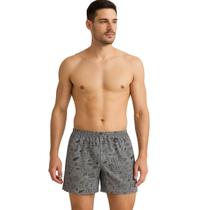 Cueca Masculina samba-canção Malwee Estampada shorts dormir