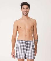 Cueca Masculina Samba Canção Xadrez Delrio-44005
