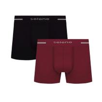 Cueca Masculina Selene Boxer Kit Com 2 - 11150 Cueca Masculina Selene Boxer Kit Com 2 - 11150