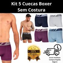Cueca Masculina Sem Costura Kit com 5 Peças Anatômicas