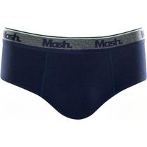 Cueca Masculina Slip Elástico Cotton Basic 173.09 Mash Azul Marinho