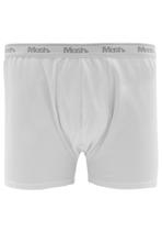 Cueca Mash Boxer Cotton Basic Branca