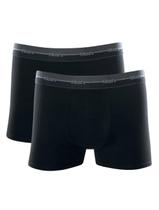 Cueca Mash Boxer Cotton Sash One Line Grey Preta Pack 2UN