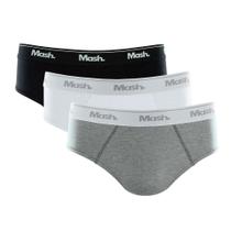 Cueca Mash Masculina Slip Kit 3 Cores - 01004