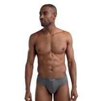 Cueca Mash Slip Algodão Basic - Tamanhos Especiais - 074.59